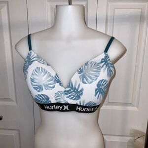 Hurley Soft Lined Bra Size 34C Tropical Print